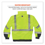 ergodyne® GloWear 8377 Class 3 Hi-Vis Quilted Bomber Jacket, Lime, 3X-Large, Ships in 1-3 Business Days (EGO25627) Each