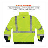 ergodyne® GloWear 8377 Class 3 Hi-Vis Quilted Bomber Jacket, Lime, 5X-Large, Ships in 1-3 Business Days (EGO25629) Each