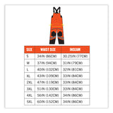 ergodyne® GloWear 8928 Class E Hi-Vis Insulated Bibs, X-Large, Orange, Ships in 1-3 Business Days (EGO25635) Each