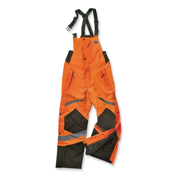 ergodyne® GloWear 8928 Class E Hi-Vis Insulated Bibs, X-Large, Orange, Ships in 1-3 Business Days (EGO25635) Each