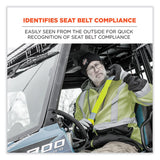 ergodyne® GloWear 8004 Hi-Vis Seat Belt Cover, 6" x 18.5", Lime, Ships in 1-3 Business Days (EGO29043) Each