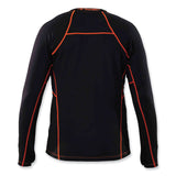 ergodyne® N-Ferno 6435 Midweight Long Sleeve Base Layer Shirt, Medium, Black, Ships in 1-3 Business Days (EGO40203) Each