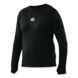 ergodyne® N-Ferno 6435 Midweight Long Sleeve Base Layer Shirt, Medium, Black, Ships in 1-3 Business Days (EGO40203) Each