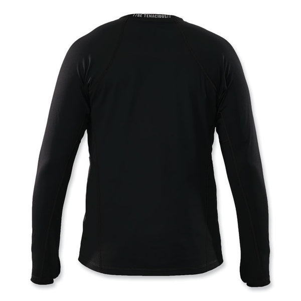 ergodyne® N-Ferno 6435 Midweight Long Sleeve Base Layer Shirt, X-Large, Black, Ships in 1-3 Business Days (EGO40205) Each