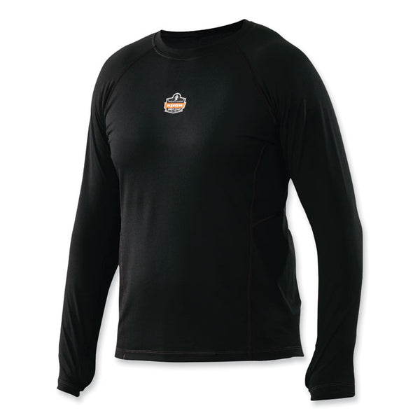 ergodyne® N-Ferno 6435 Midweight Long Sleeve Base Layer Shirt, X-Large, Black, Ships in 1-3 Business Days (EGO40205) Each