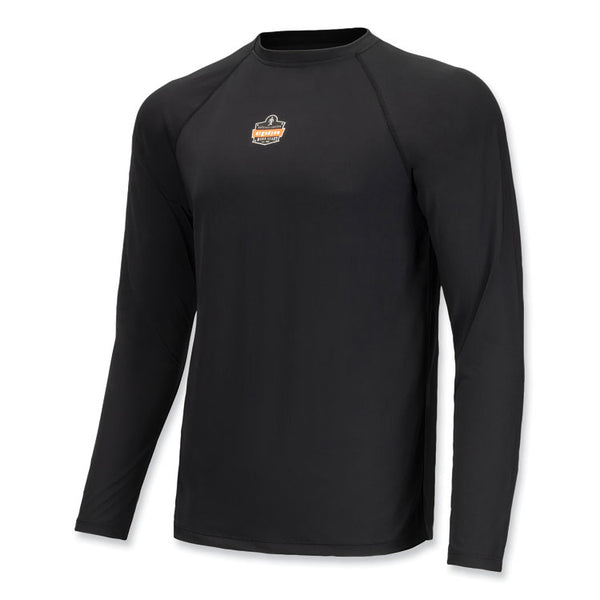 ergodyne® N-Ferno 6436 Long Sleeve Lightweight Base Layer Shirt, X-Large, Black, Ships in 1-3 Business Days (EGO40235) Each