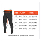 ergodyne® N-Ferno 6481 Lightweight Base Layer Pants, Large, Black, Ships in 1-3 Business Days (EGO40834) Each