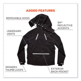 ergodyne® N-Ferno 6466 Thermal Jacket with 500D Nylon Shell, Medium, Black, Ships in 1-3 Business Days (EGO41113) Each