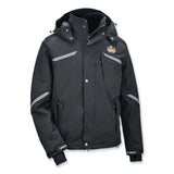 ergodyne® N-Ferno 6466 Thermal Jacket with 500D Nylon Shell, X-Large, Black, Ships in 1-3 Business Days (EGO41115) Each