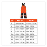 ergodyne® GloWear 8928 Class E Hi-Vis Insulated Bibs, 3X-Large, Orange, Ships in 1-3 Business Days (EGO25637) Each