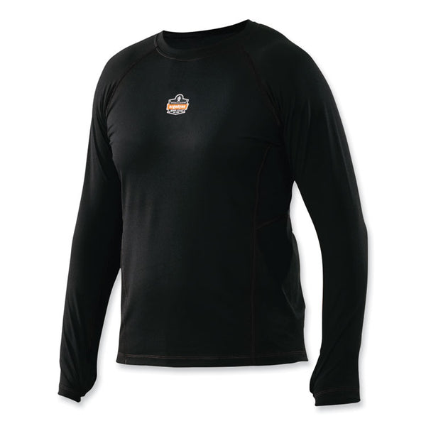 ergodyne® N-Ferno 6435 Midweight Long Sleeve Base Layer Shirt, 3X-Large, Black, Ships in 1-3 Business Days (EGO40207) Each