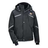 ergodyne® N-Ferno 6466 Thermal Jacket with 500D Nylon Shell, Medium, Black, Ships in 1-3 Business Days (EGO41113) Each
