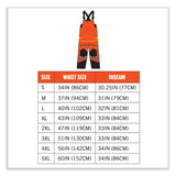 ergodyne® GloWear 8928 Class E Hi-Vis Insulated Bibs, 2X-Large, Orange, Ships in 1-3 Business Days (EGO25636) Each