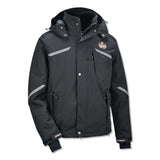 ergodyne® N-Ferno 6466 Thermal Jacket with 500D Nylon Shell, 3X-Large, Black, Ships in 1-3 Business Days (EGO41117) Each