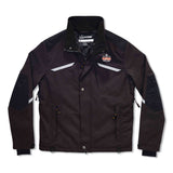 ergodyne® N-Ferno 6466 Thermal Jacket with 500D Nylon Shell, 4X-Large, Black, Ships in 1-3 Business Days (EGO41118) Each
