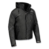 ergodyne® N-Ferno 6467 Winter Work Jacket with 300D Polyester Shell, Small, Black, Ships in 1-3 Business Days (EGO41122) Each