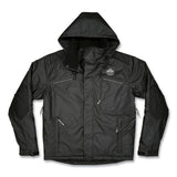 ergodyne® N-Ferno 6467 Winter Work Jacket with 300D Polyester Shell, Medium, Black, Ships in 1-3 Business Days (EGO41123) Each