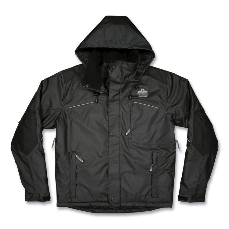 ergodyne® N-Ferno 6467 Winter Work Jacket with 300D Polyester Shell, Medium, Black, Ships in 1-3 Business Days (EGO41123) Each