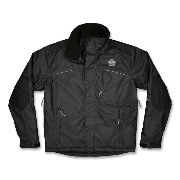 ergodyne® N-Ferno 6467 Winter Work Jacket with 300D Polyester Shell, Medium, Black, Ships in 1-3 Business Days (EGO41123) Each