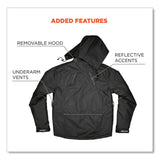 ergodyne® N-Ferno 6467 Winter Work Jacket with 300D Polyester Shell, Large, Black, Ships in 1-3 Business Days (EGO41124) Each