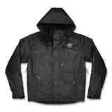 ergodyne® N-Ferno 6467 Winter Work Jacket with 300D Polyester Shell, Large, Black, Ships in 1-3 Business Days (EGO41124) Each
