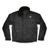 ergodyne® N-Ferno 6467 Winter Work Jacket with 300D Polyester Shell, Large, Black, Ships in 1-3 Business Days (EGO41124) Each