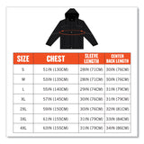 ergodyne® N-Ferno 6467 Winter Work Jacket with 300D Polyester Shell, X-Large, Black, Ships in 1-3 Business Days (EGO41125) Each
