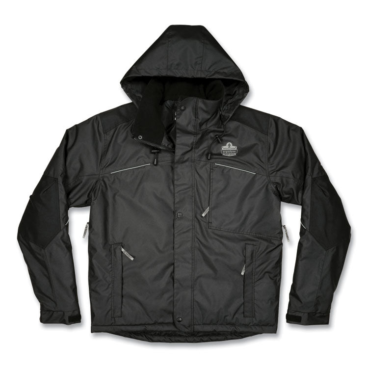 ergodyne® N-Ferno 6467 Winter Work Jacket with 300D Polyester Shell, X-Large, Black, Ships in 1-3 Business Days (EGO41125) Each