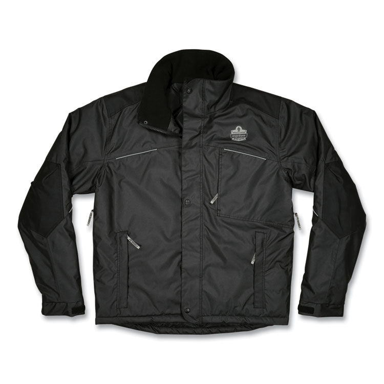 ergodyne® N-Ferno 6467 Winter Work Jacket with 300D Polyester Shell, X-Large, Black, Ships in 1-3 Business Days (EGO41125) Each