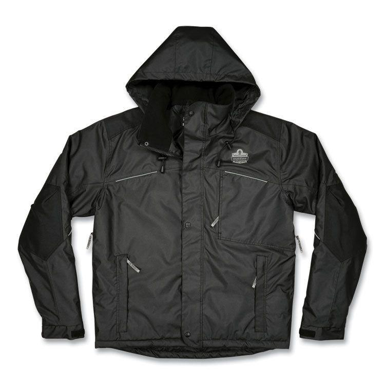 ergodyne® N-Ferno 6467 Winter Work Jacket with 300D Polyester Shell, 2X-Large, Black, Ships in 1-3 Business Days (EGO41126) Each