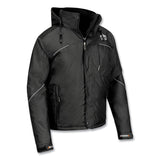 ergodyne® N-Ferno 6467 Winter Work Jacket with 300D Polyester Shell, 3X-Large, Black, Ships in 1-3 Business Days (EGO41127) Each