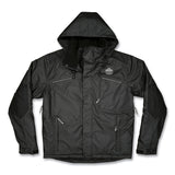 ergodyne® N-Ferno 6467 Winter Work Jacket with 300D Polyester Shell, 4X-Large, Black, Ships in 1-3 Business Days (EGO41128) Each