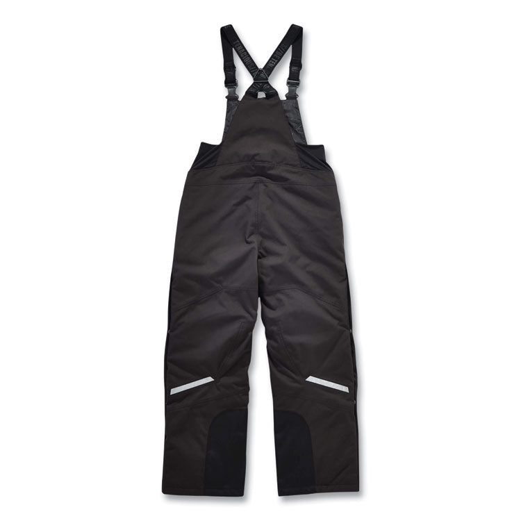 ergodyne® N-Ferno 6471 Thermal Bibs with 500D Nylon Shell, Large, Black, Ships in 1-3 Business Days (EGO41214) Each