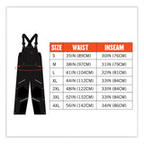 ergodyne® N-Ferno 6471 Thermal Bibs with 500D Nylon Shell, X-Large, Black, Ships in 1-3 Business Days (EGO41215) Each
