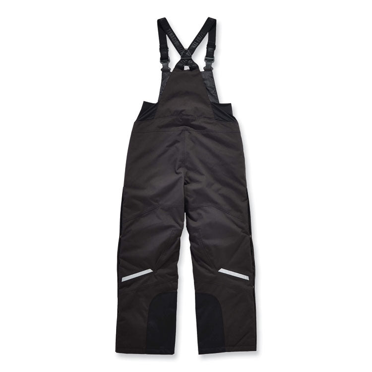 ergodyne® N-Ferno 6471 Thermal Bibs with 500D Nylon Shell, 3X-Large, Black, Ships in 1-3 Business Days (EGO41217) Each