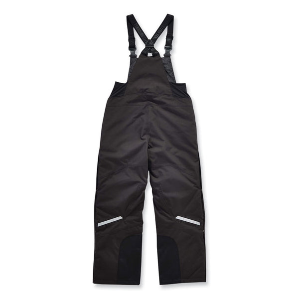 ergodyne® N-Ferno 6471 Thermal Bibs with 500D Nylon Shell, 4X-Large, Black, Ships in 1-3 Business Days (EGO41218) Each