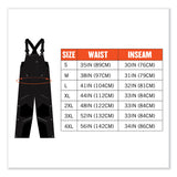 ergodyne® N-Ferno 6472 Thermal Bib with 300D Oxford Shell, 2X-Large, Black, Ships in 1-3 Business Days (EGO41226) Each