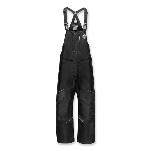 ergodyne® N-Ferno 6472 Thermal Bib with 300D Oxford Shell, 4X-Large, Black, Ships in 1-3 Business Days (EGO41228) Each