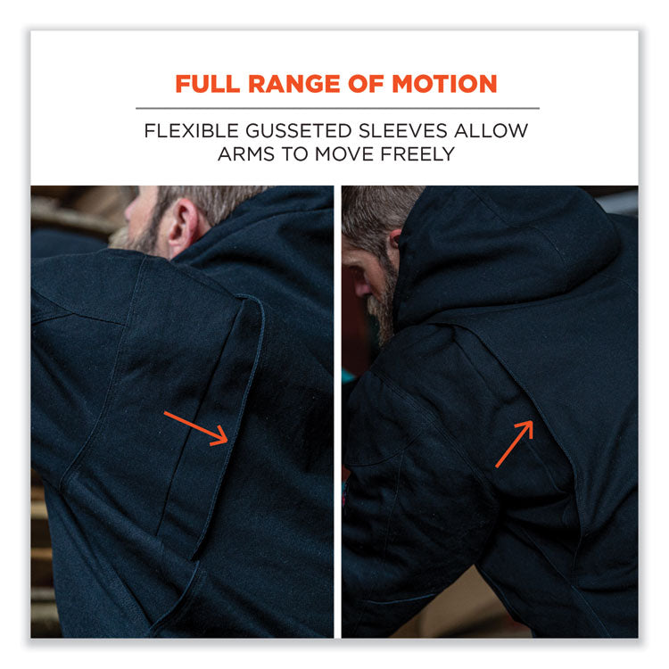 ergodyne® N-Ferno 6468 Duck Canvas Work Jacket, Medium, Black, Ships in 1-3 Business Days (EGO41233) Each