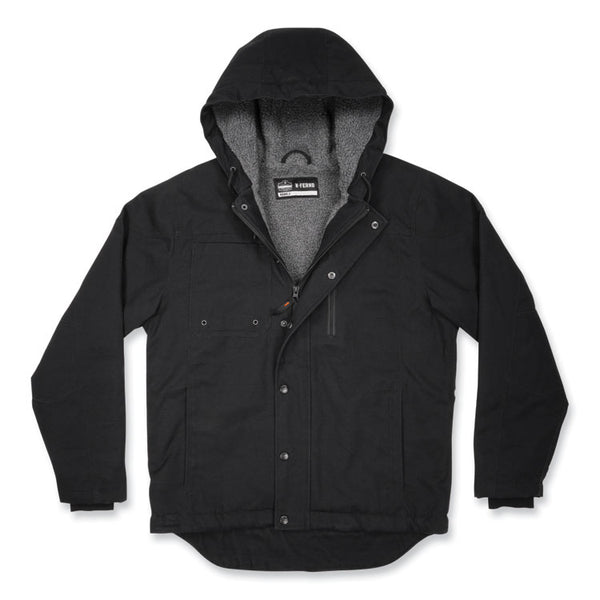 ergodyne® N-Ferno 6468 Duck Canvas Work Jacket, Medium, Black, Ships in 1-3 Business Days (EGO41233) Each