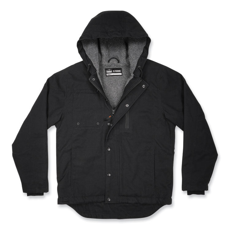 ergodyne® N-Ferno 6468 Duck Canvas Work Jacket, Medium, Black, Ships in 1-3 Business Days (EGO41233) Each