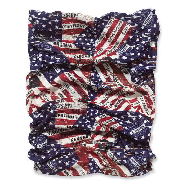 ergodyne® Chill-Its 6485 Multi-Band, Polyester, One Size Fits Most, Stars and Stripes, Ships in 1-3 Business Days (EGO42103) Each