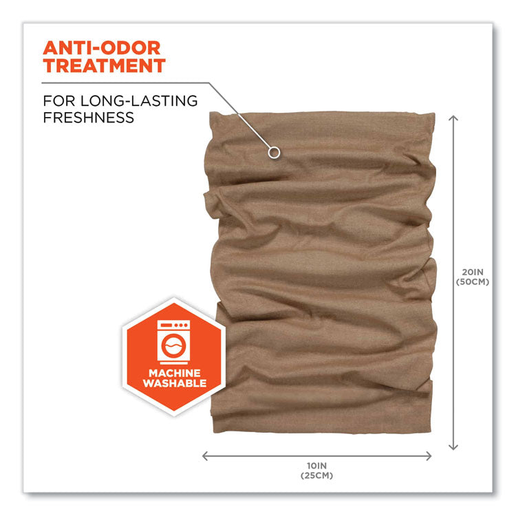 ergodyne® Chill-Its 6485 Multi-Band, Polyester, One Size Fits Most, Khaki Heather, Ships in 1-3 Business Days (EGO42114) Each