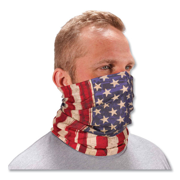 ergodyne® Chill-Its 6485 Multi-Band, Polyester, One Size Fits Most, American Flag, Ships in 1-3 Business Days (EGO42121) Each