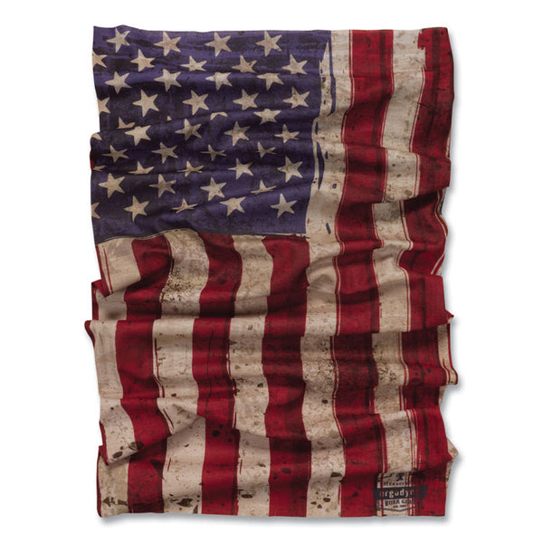 ergodyne® Chill-Its 6485 Multi-Band, Polyester, One Size Fits Most, American Flag, Ships in 1-3 Business Days (EGO42121) Each