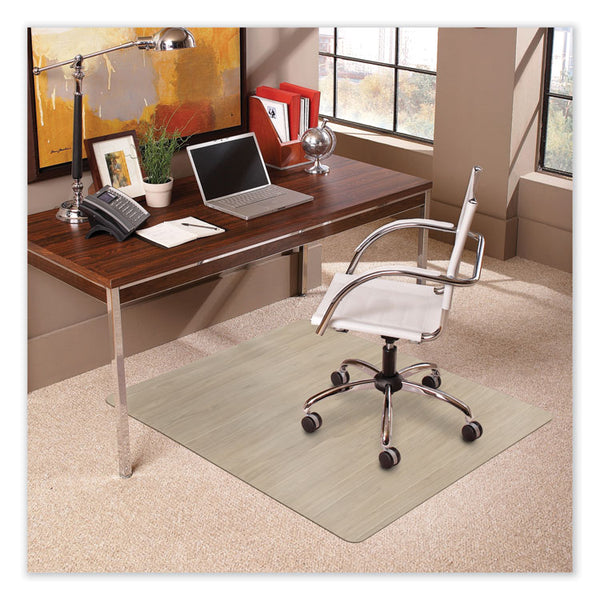 ES Robbins® TrendSetter Chair Mat for Medium Pile Carpet, 36 x 48, Driftwood, Ships in 4-6 Business Days (ESR119723)