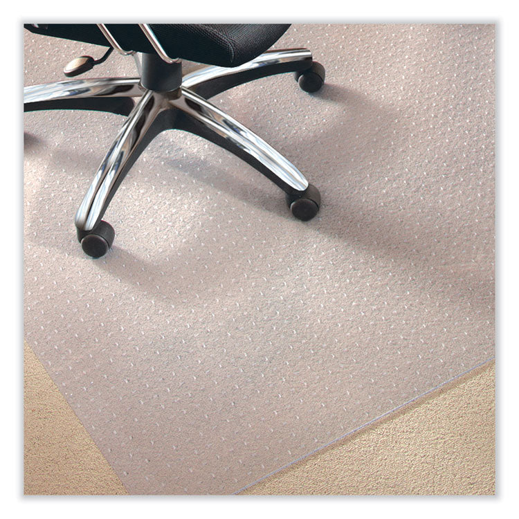 ES Robbins® EverLife Chair Mat for Medium Pile Carpet, Square, 60 x 60, Clear, Ships in 4-6 Business Days (ESR122681)