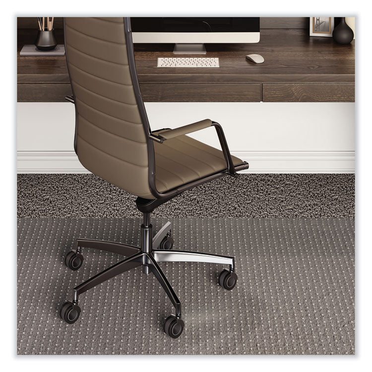 ES Robbins® EverLife Chair Mat for Extra High Pile Carpet, Square, 60 x 60, Clear, Ships in 4-6 Business Days (ESR124681)