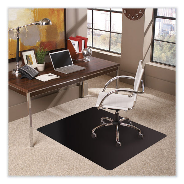 ES Robbins® Trendsetter Chair Mat for Low Pile Carpet, 36 x 48, Black, Ships in 4-6 Business Days (ESR128013)