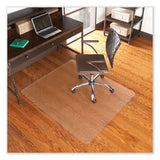 ES Robbins® EverLife Chair Mat for Hard Floors, Heavy Use, Rectangular, 36 x 48, Clear, Ships in 4-6 Business Days (ESR132031)